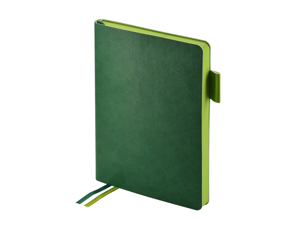 Ежедневник А5 датированный "Boston" 2027, зеленый с салатовым обрезом
