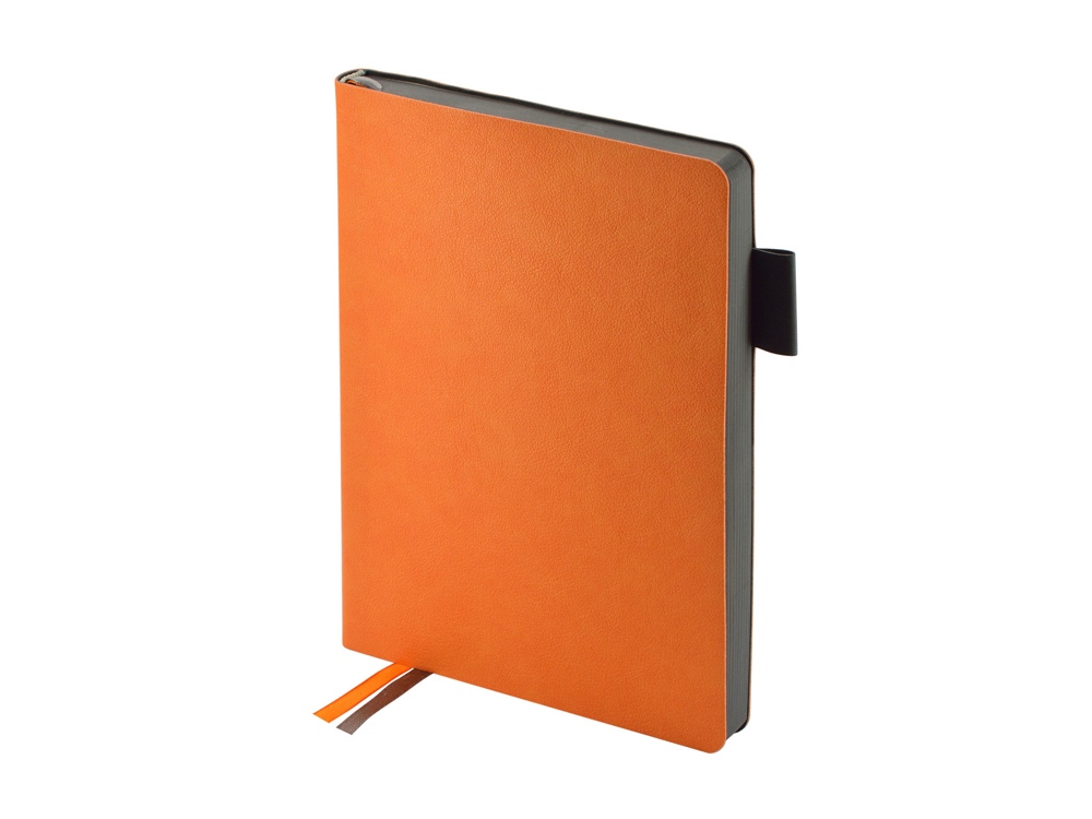 Ежедневник А5 датированный "Boston" 2027, оранжевый с серым обрезом
